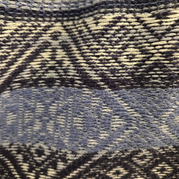 Ruby Rd. Blue and Gray Patterned Poncho - Picture 3 of 7